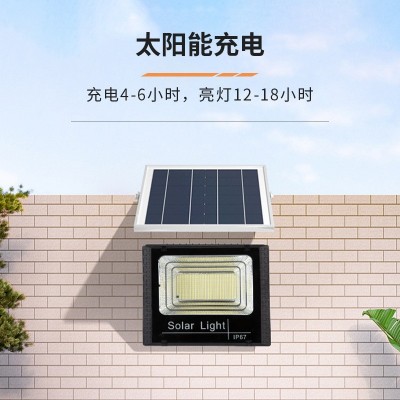 太陽能感應燈戶外家用庭院燈別墅新農村太陽能聚寶盆led投光燈