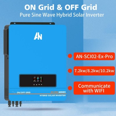 亞能 離并網混合逆變器 10kw逆控一體機 MPPT逆變器 太陽能發電