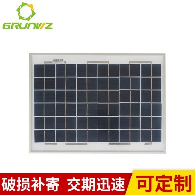 太陽能電池板光伏發電板組件多晶10W家用多晶硅太陽能板廠家