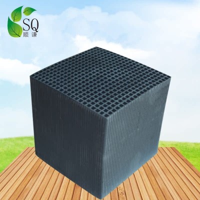 100MM蜂窩活性炭 防水活性炭塊現(xiàn)貨批發(fā) 工業(yè)廢氣吸附蜂窩活性炭