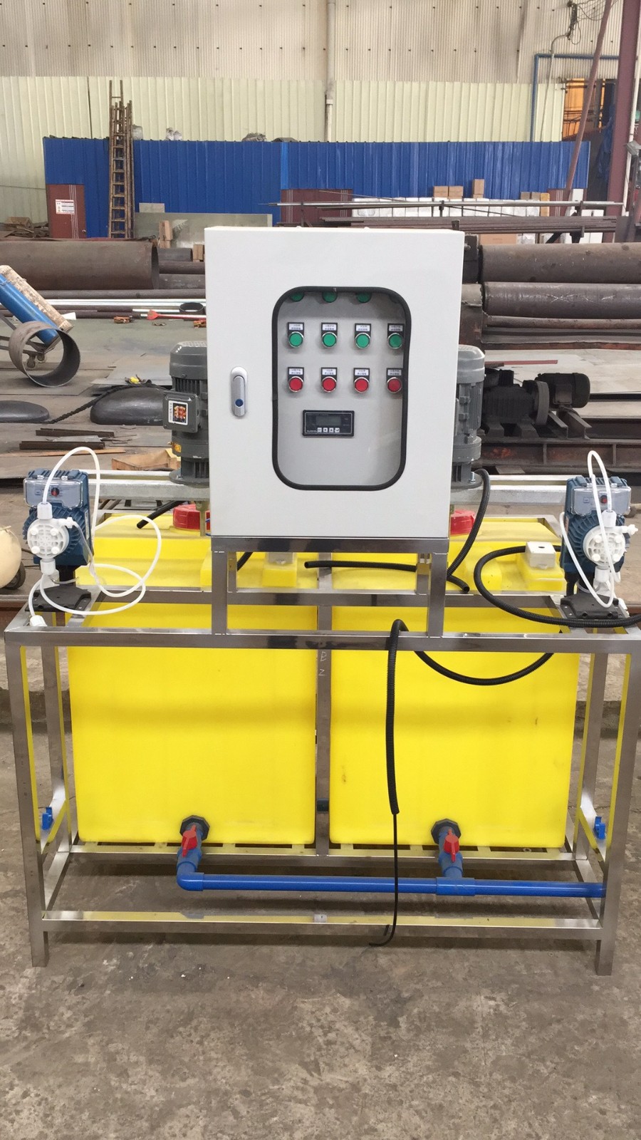 廣州全自動藥水處理設備MJR-JYC-200/2雙桶雙泵加藥裝置