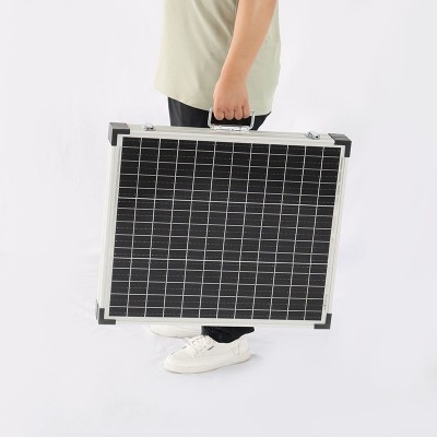 跨境可手提折疊太陽能充電板戶外電源100W便攜式露營房車戶外電源
