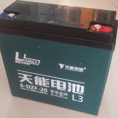 浙江天能電池48V20AH電動車電池6-DZM/F-20AH鉛酸蓄電池12V20AH