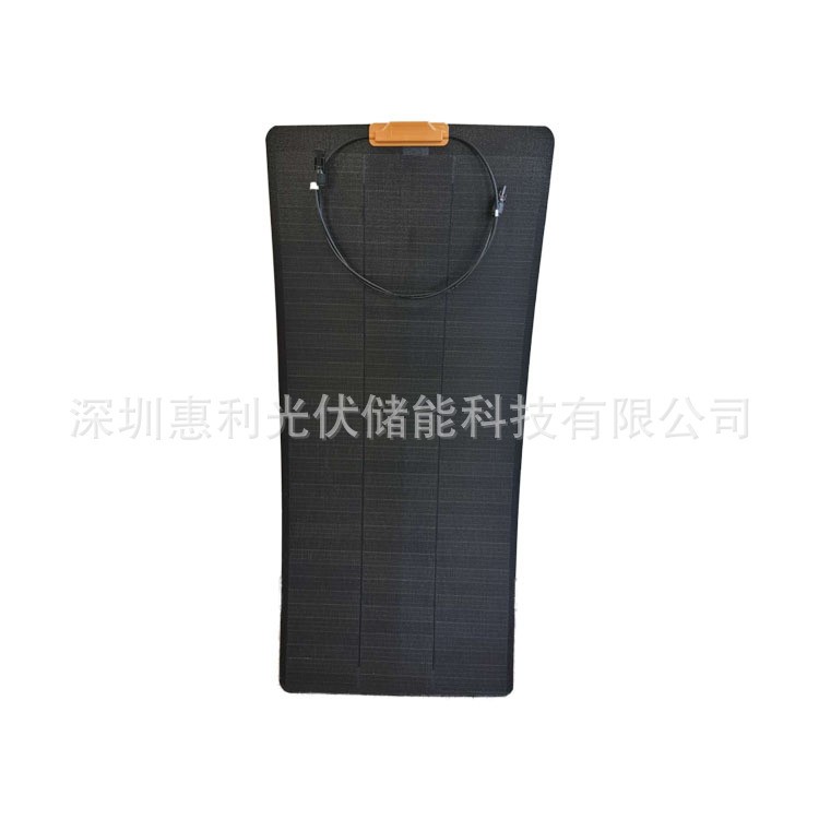 柔性太陽能板單晶硅100W光伏發電板批發車頂太陽能電池板12v充電