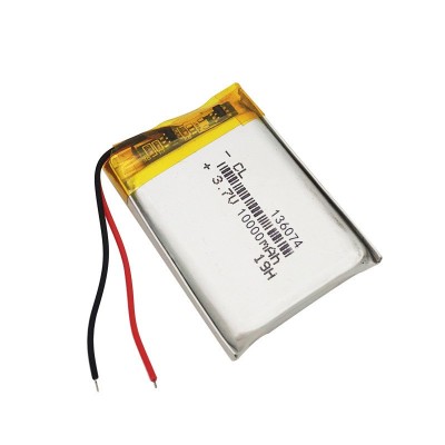 3.7v聚合物鋰電池136074廠家10000毫安暖手寶發熱服充電鋰電池芯
