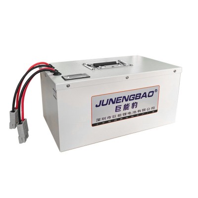 24V48V100AhAGV小車電瓶牽引車叉車機器人專用聚合物磷酸鐵鋰電池