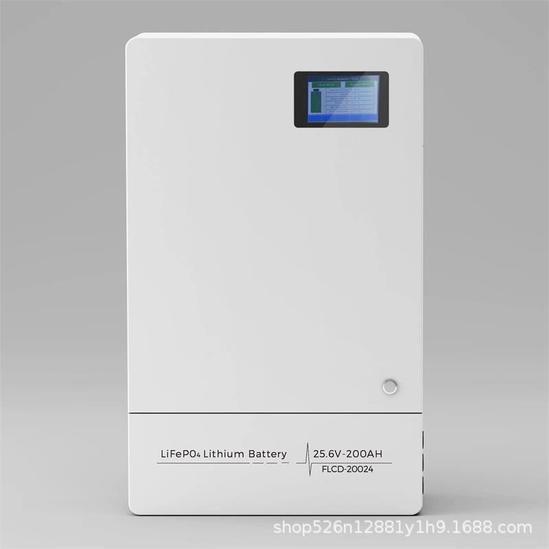 掛壁式磷酸鐵鋰電池51.2V100AH-200A家庭儲(chǔ)能系統(tǒng)智能管理電池組