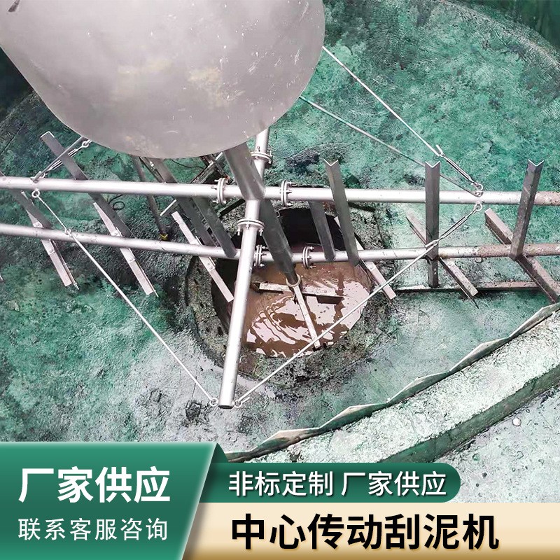 中心傳動刮泥機大型一體化污水處理設備不銹鋼中心傳動刮吸泥設備