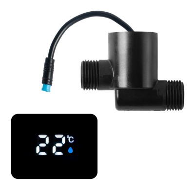 微型水力發電機花灑面盆抽拉龍頭數顯家用智能衛浴超亮數顯發電機