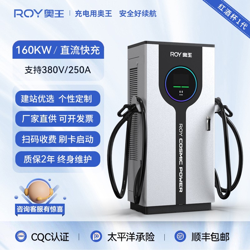 ROY奧王新能源電動(dòng)汽車直流充電樁國(guó)標(biāo)快充落地式商用建造充電站